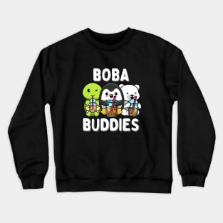 Boba Buddies - Cute Animals Crewneck Sweatshirt
